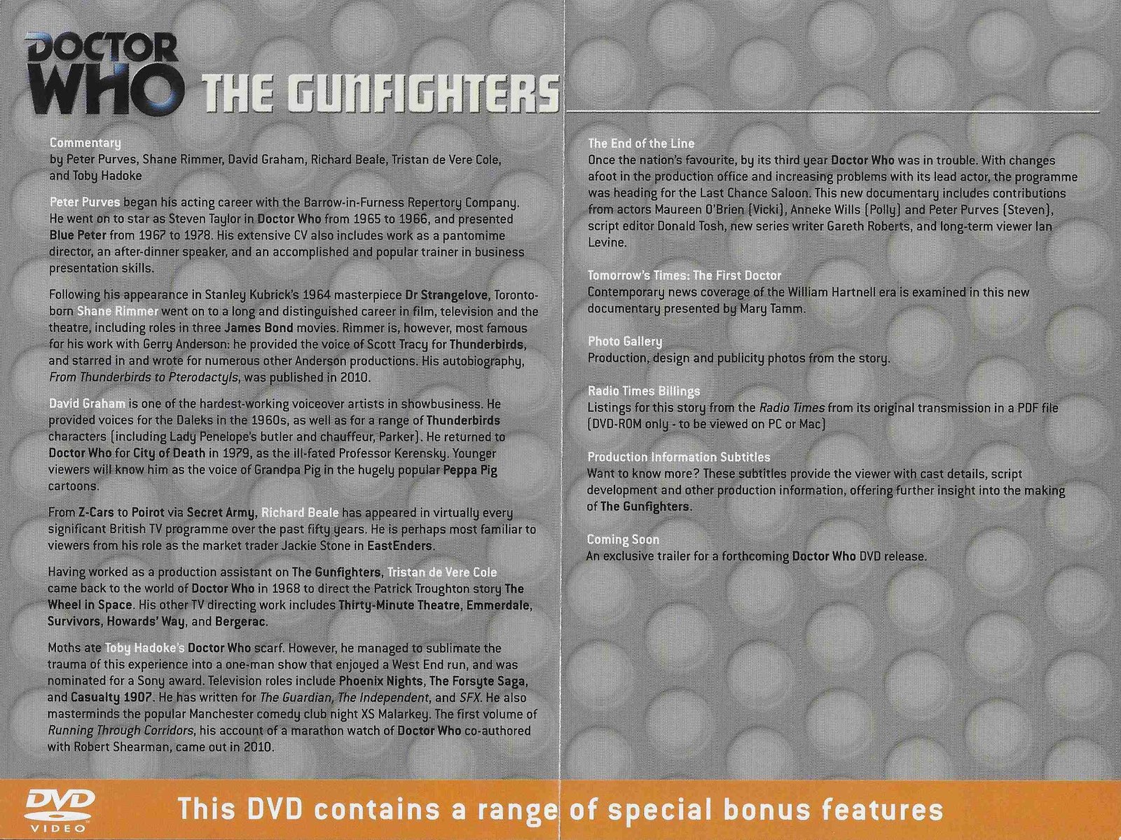 Inserts from BBCDVD 3380A